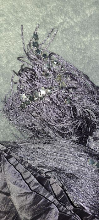 Firana makaron z koralikami