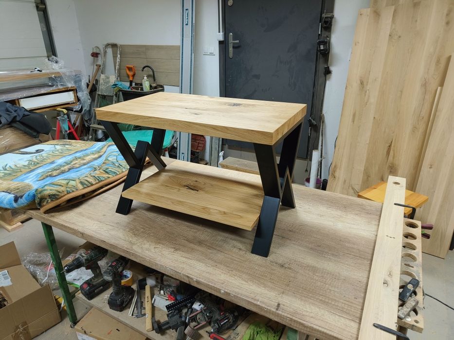 Szafka RTV "Otis", Loft  160 cm , 120-200 cm, lity dąb, pod telewizor