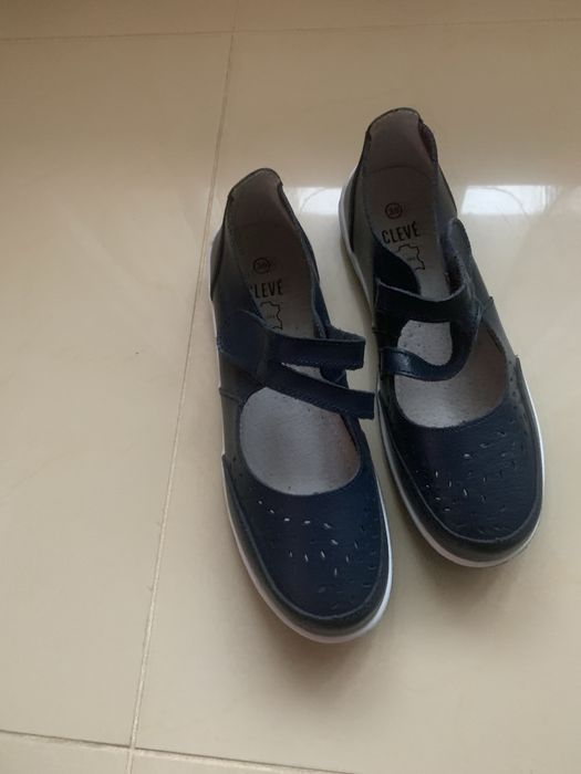 Baleriny granatowe Cleve 38