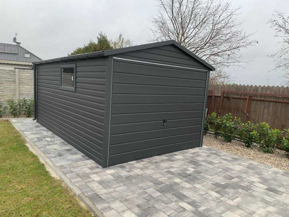 Garaż blaszany 3x5 PREMIUM schowek ogrodowy domek Producent.