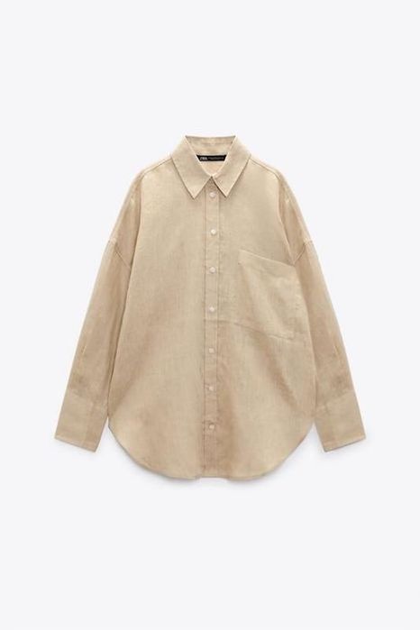 Жіноча сорочка з льону Zara