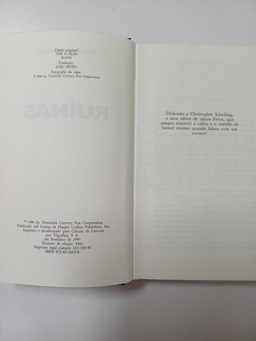 Kevin J. Anderson - Ficheiros secretos 'Ruinas'