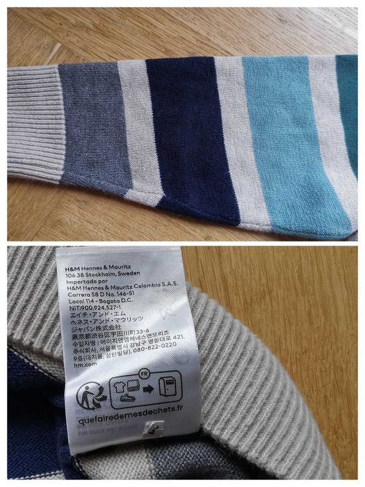 H&M 2 swetry Lupilu 98/104 sweter ciepły