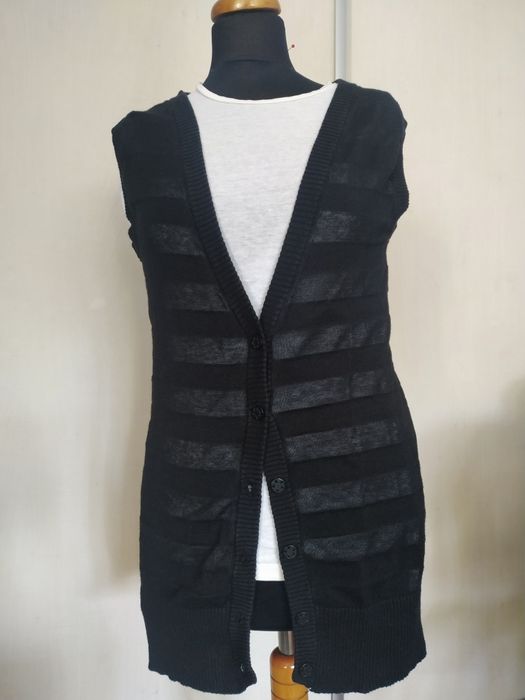 Kamizelka czarna w paski H &M 42