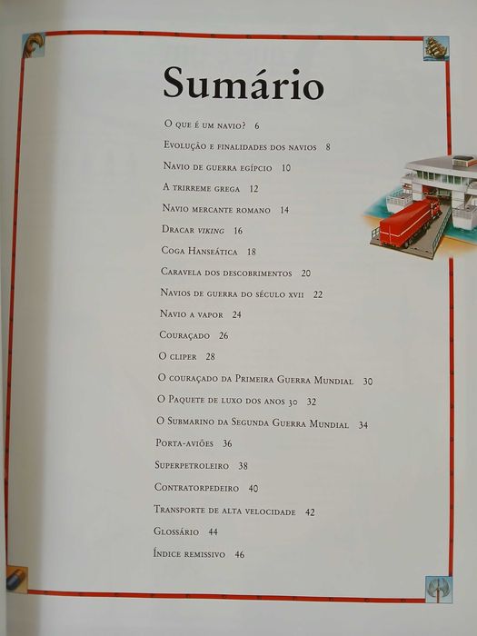 Livros sobre navios e o mar - em português