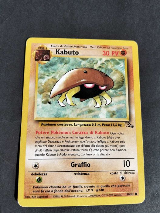 Cartas Pokémon originais: Coleção Fóssil