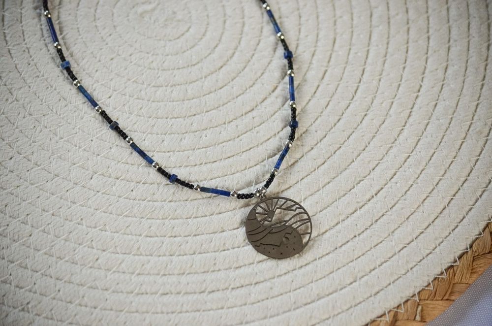 Naszyjnik/Choker kamienie naturalne