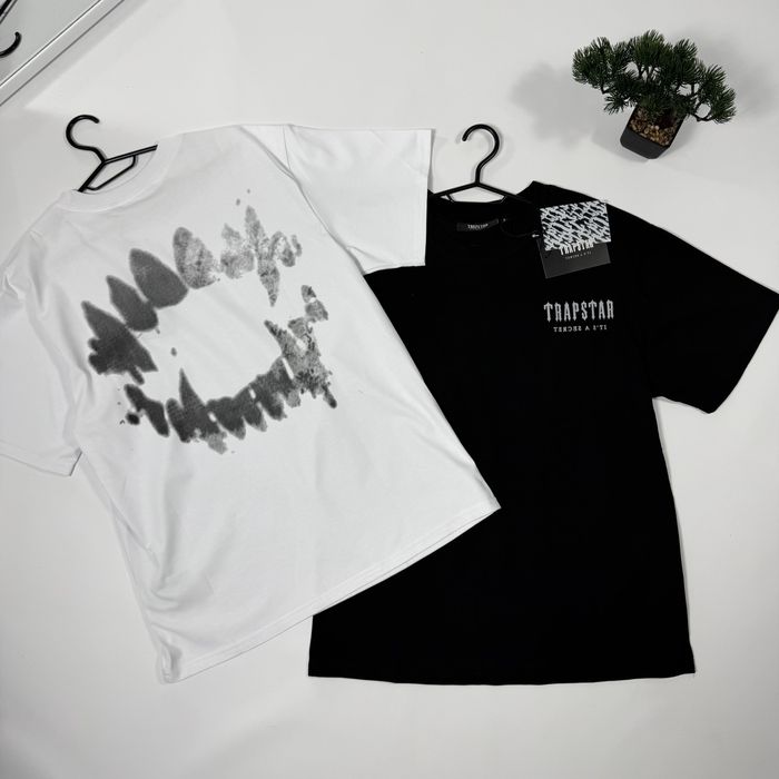 Футболка Trapstar S-XL оверсайз bite teeth трепстар тішка drill y2k