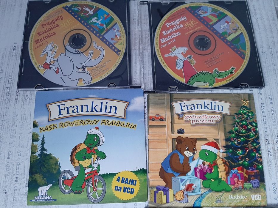 8 Płyty  DVD bajki dla dzieci