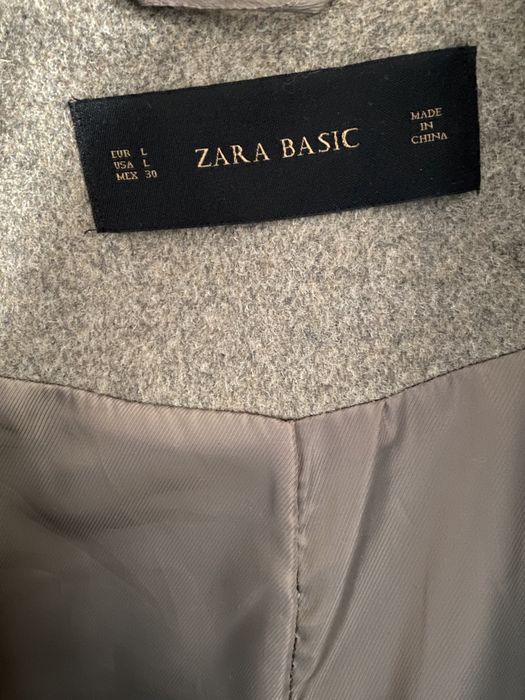пальто zara basic