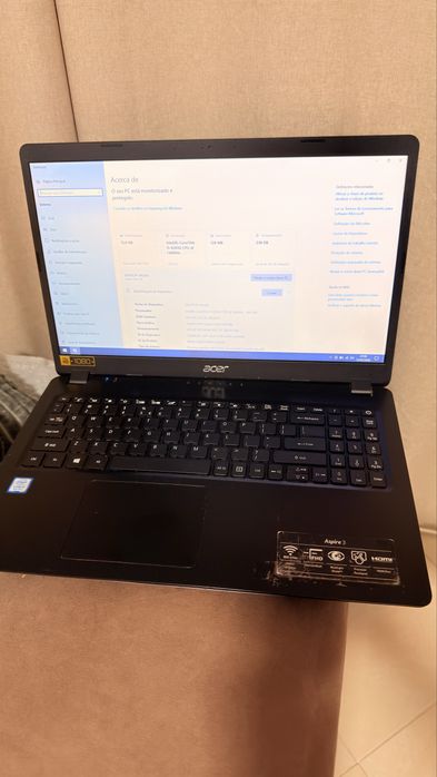 Portátil Acer Aspire 3 i5 8265U 12GB RAM SSD 256GB