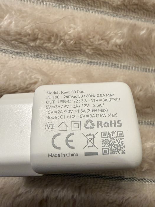 Ladowarka Kostka Voltme Revo 30w duo USB - C