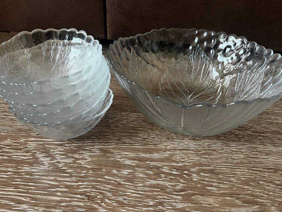 Набір Pasabahce Sultana салатник D23см та 6 піал D12см.