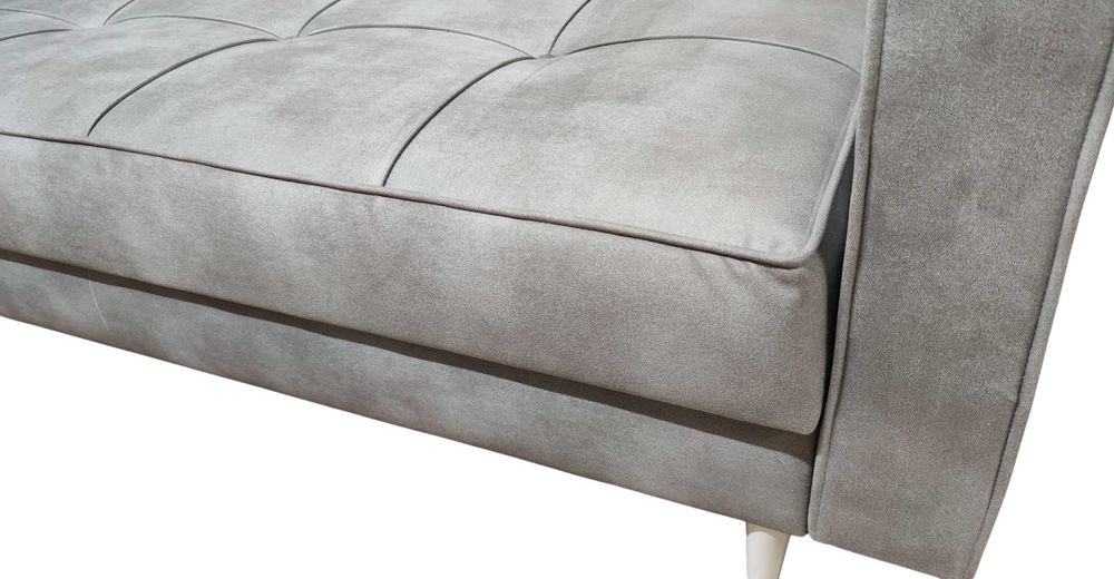 Kanapa Sofa Guzik -Pasy elastyczne + Sprężyna Bonell , . Premium