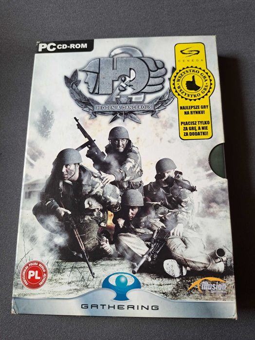 Hidden&Dangerous CD-Rom 3 płyty, instrukcja i 2 kolekcjonerskie