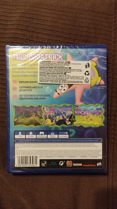 Spongebob Kanciastoporty Gra Patryka Rozgwiazdy, ps4