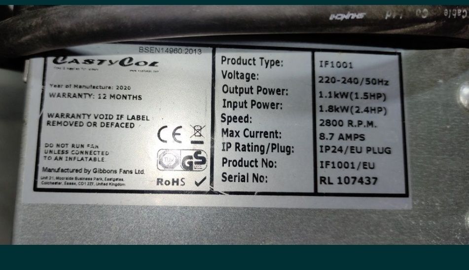 Motor para insuflável profissional