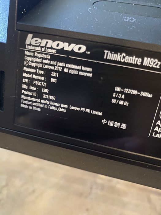Моноблок Lenovo ThinkCentre M92z 23" (i5-3470S/DDR3 8GB/SSD 240GB)