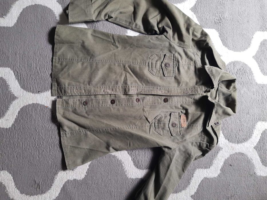 Bluza taliowana, koszula jeansowa