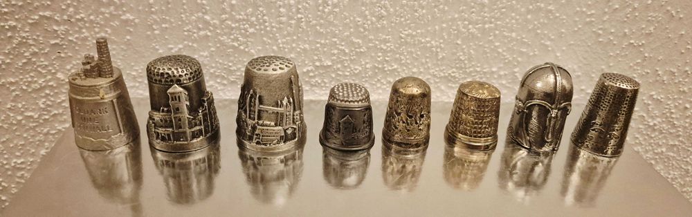 Naparstki lolekcjonerskie metalowe