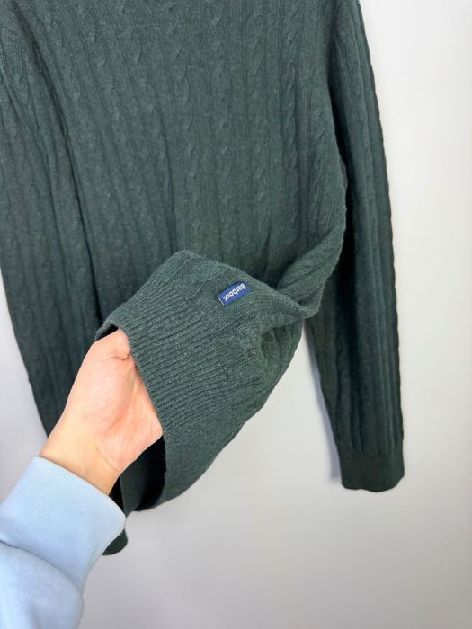 Sweter Warkocz Barbour Established Wełna / Len