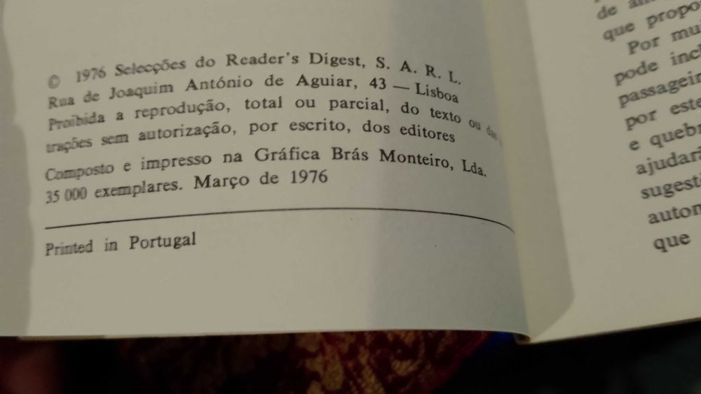 Jogos e Passatempos para os passeios de Automóvel 1976