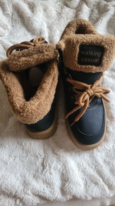 Высокие ботинки с мехом, 27см