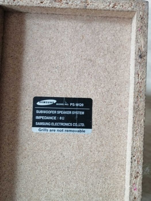 subwoofer samsung PS-WQ9. 50watt-8 ohm