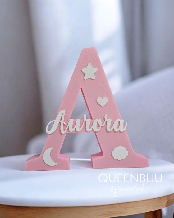 Luz de presença Personalizável letra e nome