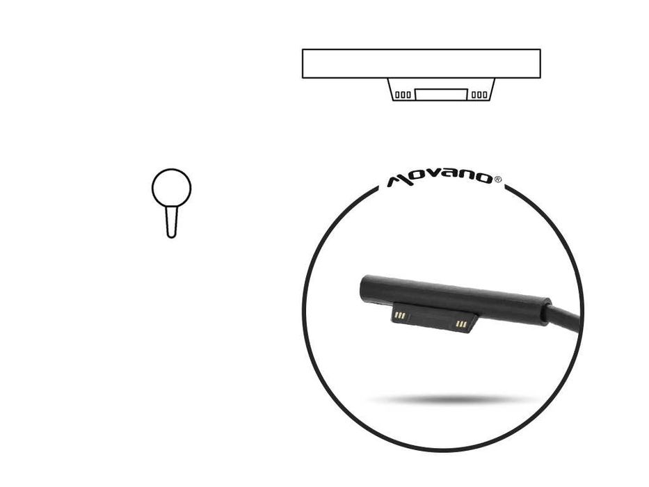 Zasilacz Movano 15v 4a multipin 60W do Tablet Microsoft 1796 PRO 8 i 9