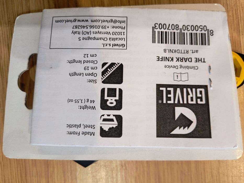 Nóż Grivel Dark knife