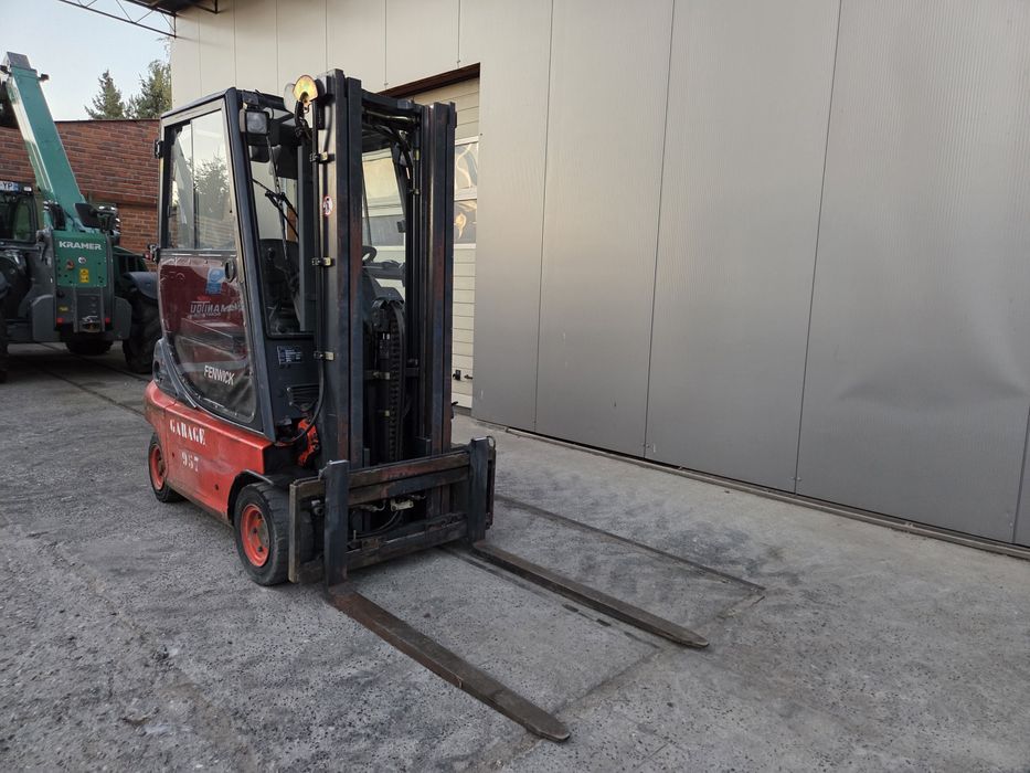 Wózek widłowy Linde E16P, Maszt Triplex 4.45 m , Przesuw, Kabina, Rok 2002