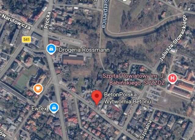 Sprzedam bezpośrednio działkę w centrum Sierpca