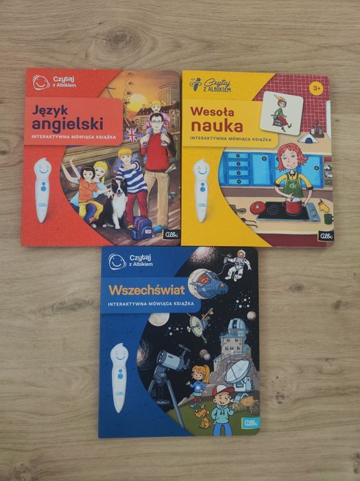 Zestaw Albik 3 książki i pióro Albik z etui