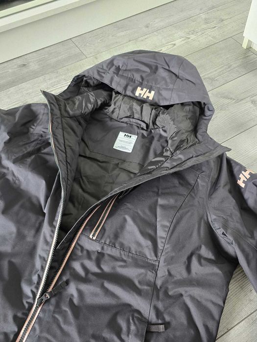 Helly-Hansen 62395 damska długa kurtka Belfast, 980 Ebony, XXL