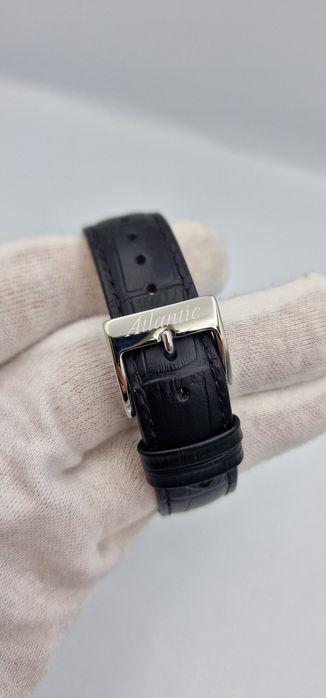 Atlantic Worldmaster Art Deco Automatic z White + Silver - Swiss Made