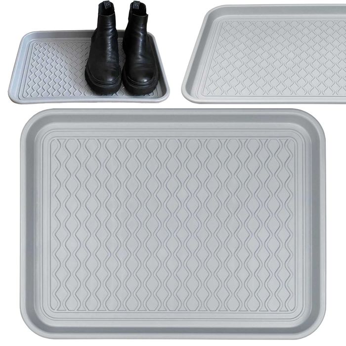 Ociekacz do butów podstawka na buty wycieraczka mata 37,5x49,5 szara