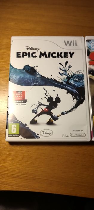 2 jogos da Wii do mickey e das corridas