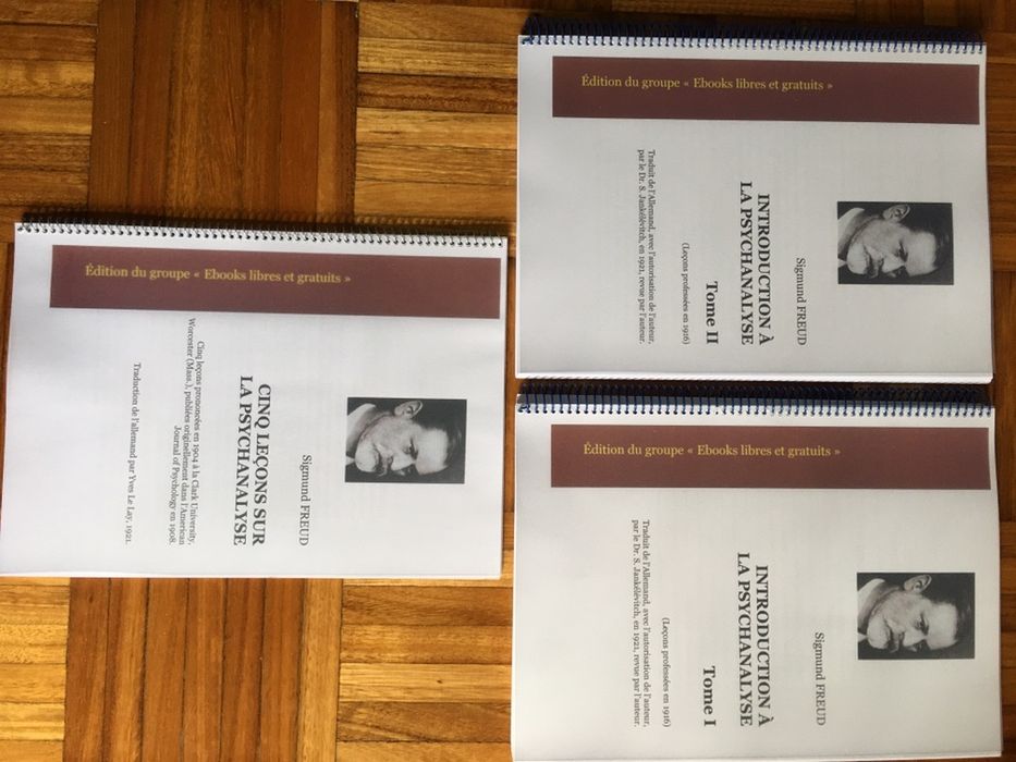 Dou sebentas de Psicanálise / Psicologia Freud versão francesa