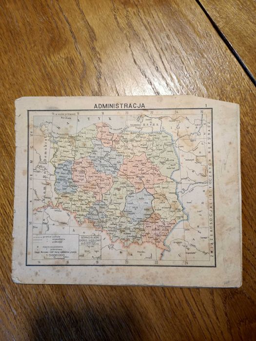Stary mały atlas Polski