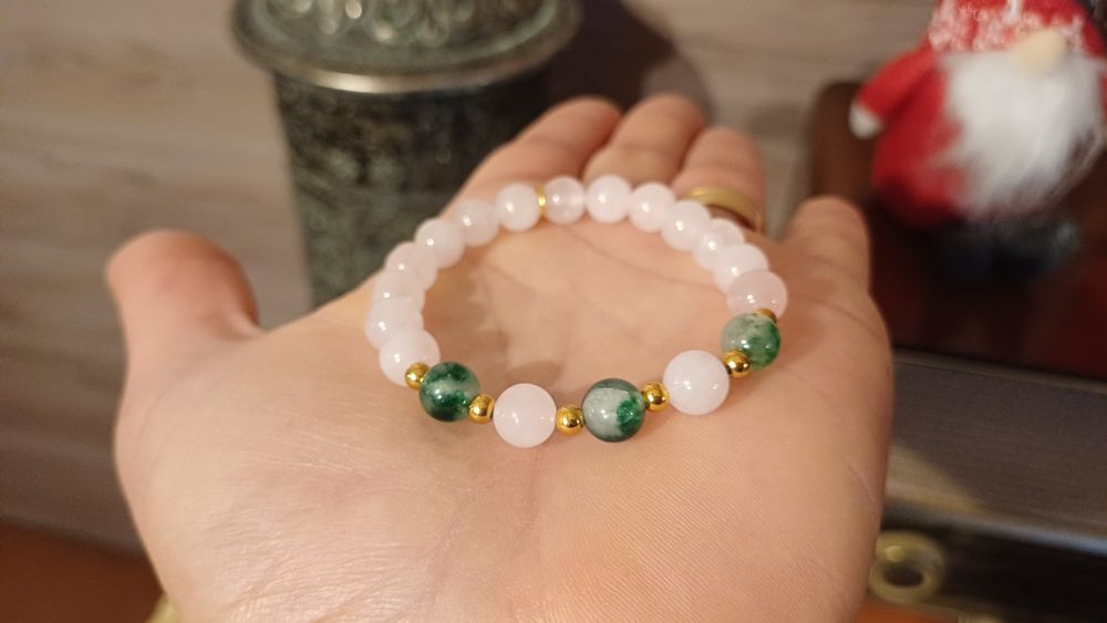 Pulseira Feminina Verde Calcedónia- PulseirasMe4You