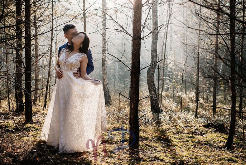 Suknia ślubna koronkowa r. 36 - 38 Elizabeth Passion - Welon 100% jedw