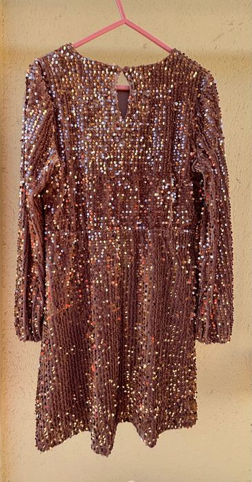 Vestido de lantejoulas para 13-14 anos