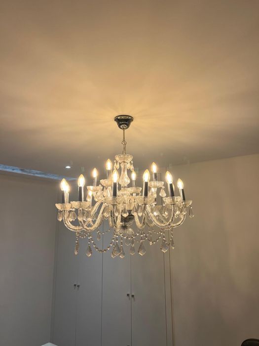 Candeeiro de teto com pingentes