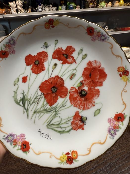 The Royal British LEGION Talerz dekoracyjny maki kwiaty dekoracja 140