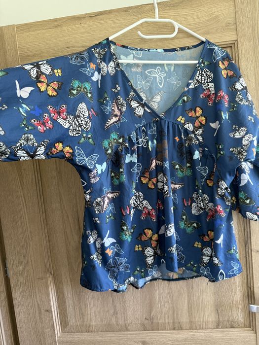 Bluzka 44/46 Boho Motyle