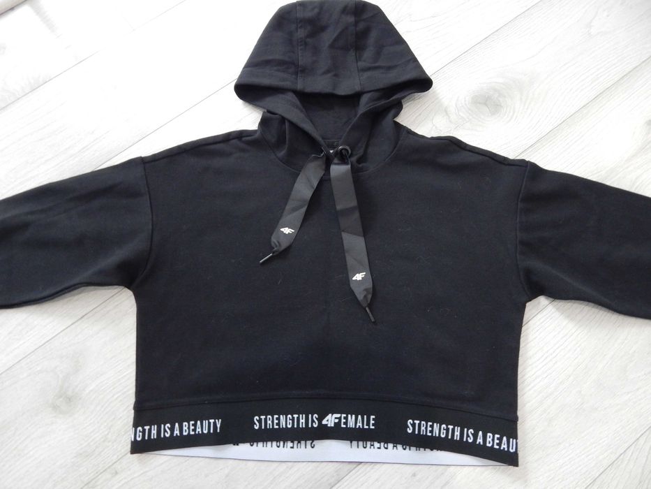 Czarna bluza sportowa 4F rozm. 36/S