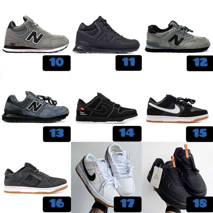 ‼️Кросівки на хутрі різних моделей на ЗИМУ | Унісекс | Розміри 36 - 46