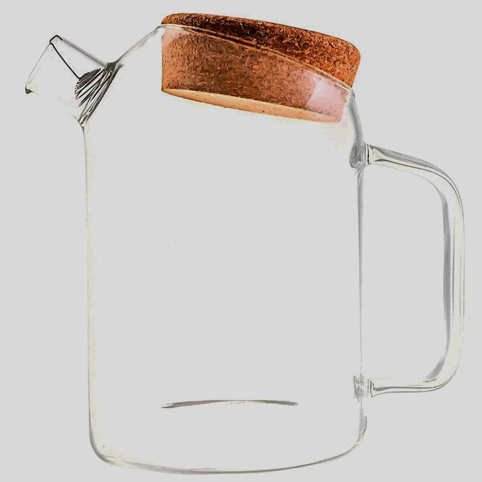 Стеклянный чайник для чайной церемонии (смягчает воду) КОРКОВАЯ ПРОБКА