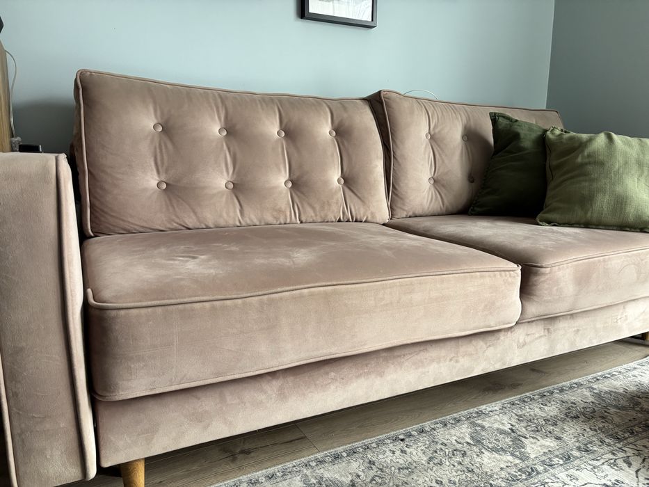 Sofa welurowa rozkladana